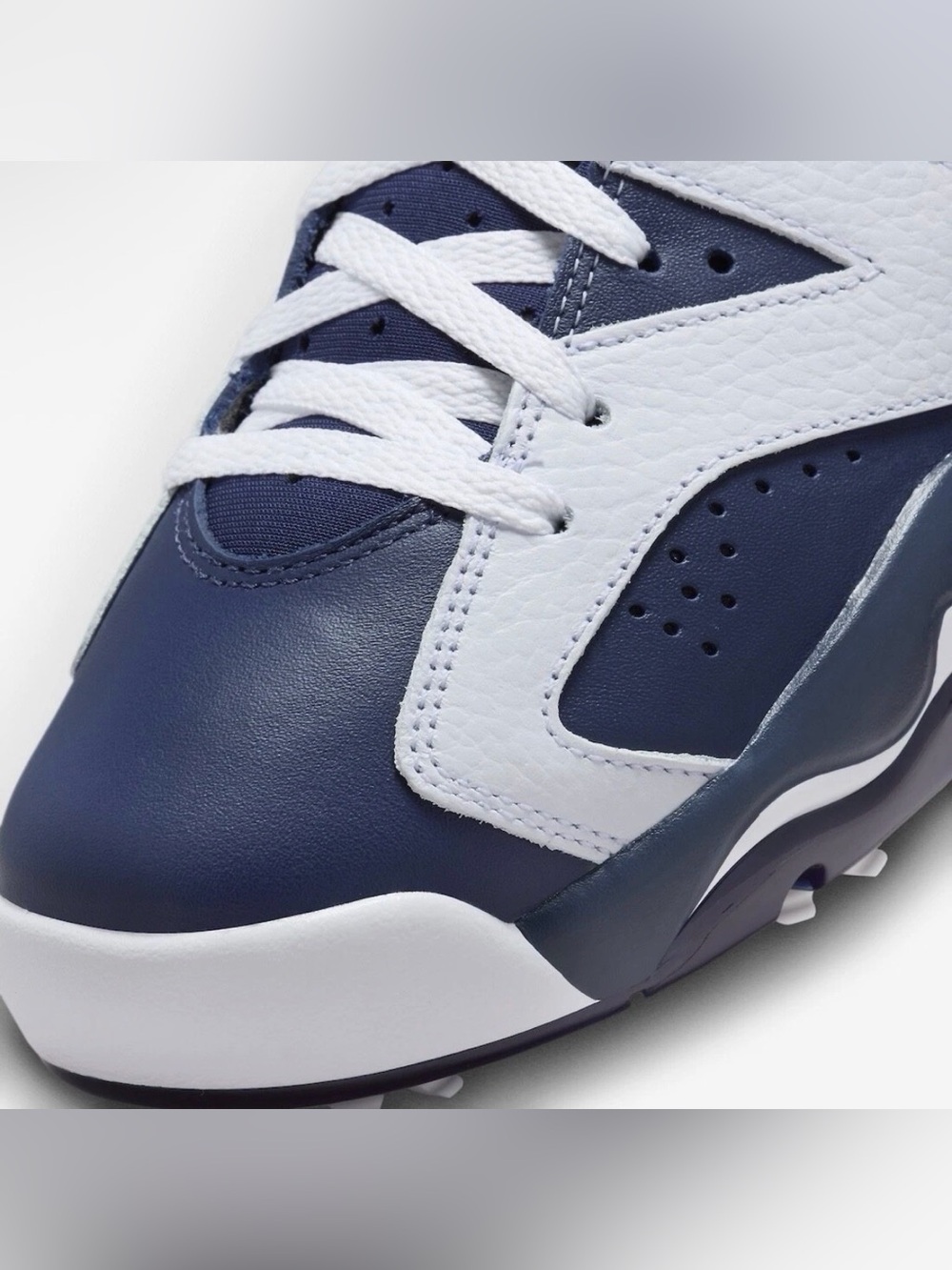 Nike Jordan Retro 6 G Golf Shoes Sneakers White/Midnight Navy DV1376-101 M Sz 7 - Picture 9 of 9